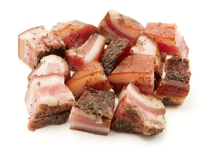 guanciale a cubetti