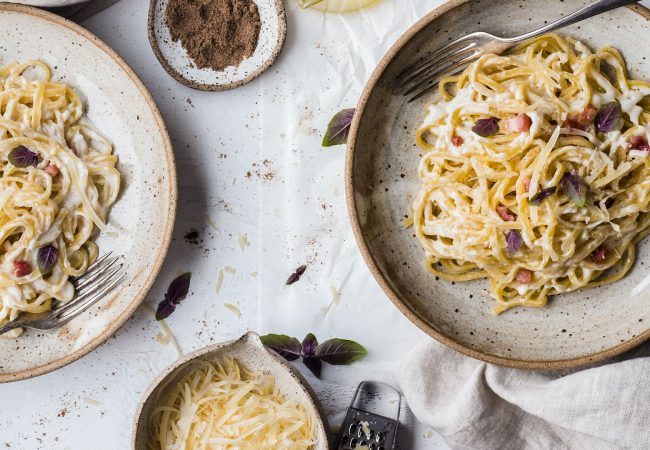 Pata con crema di tartufo